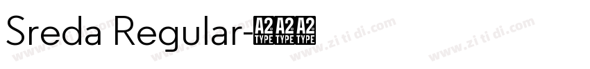 Sreda Regular字体转换
